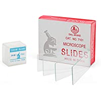 SWIFT EF97011 BS50 Toboganes de microscopio de vidrio en blanco pre-limpiadas- cubiertas de 100 piezas- paquete de 50